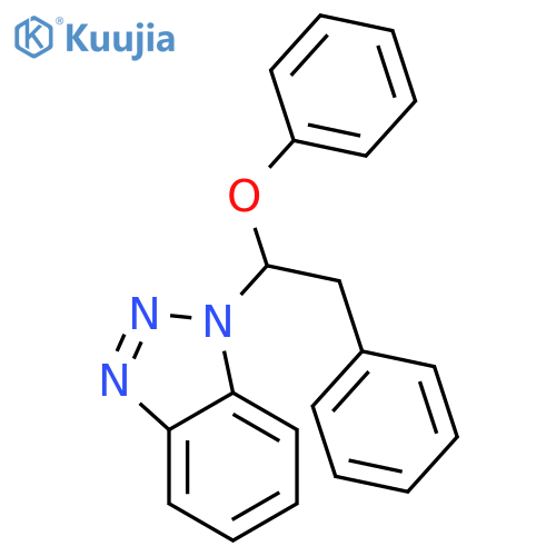 1H-BENZOTRIAZOLE, 1-(1-PHENOXY-2-PHENYLETHYL)- structure