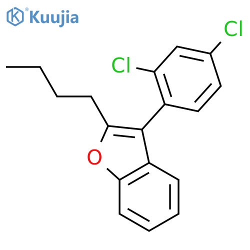 Benzofuran, 2-butyl-3-(2,4-dichlorophenyl)- structure