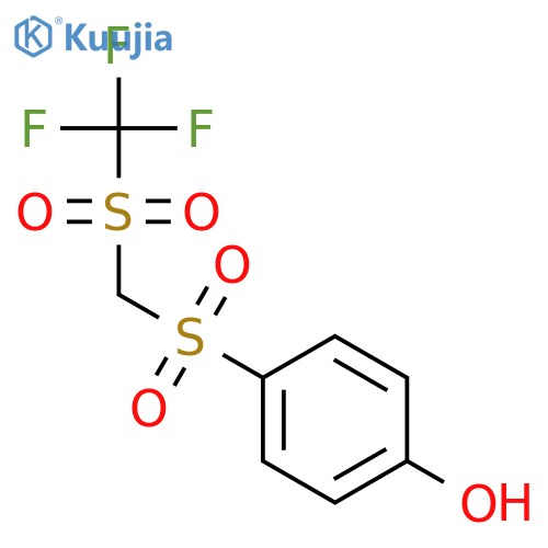 Phenol, 4-[[[(trifluoromethyl)sulfonyl]methyl]sulfonyl]- structure