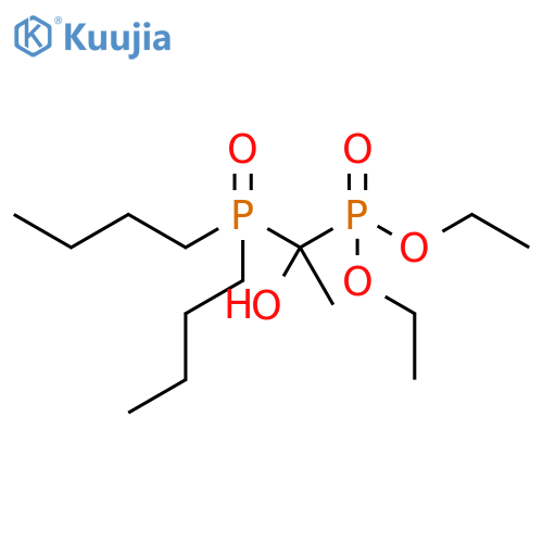 Phosphonic acid, [1-(dibutylphosphinyl)-1-hydroxyethyl]-, diethyl ester (8CI) structure