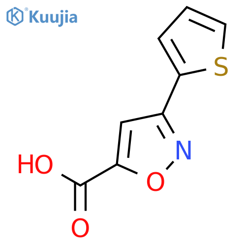 3-(2-Thienyl)-5-isoxazolecarboxylic Acid structure