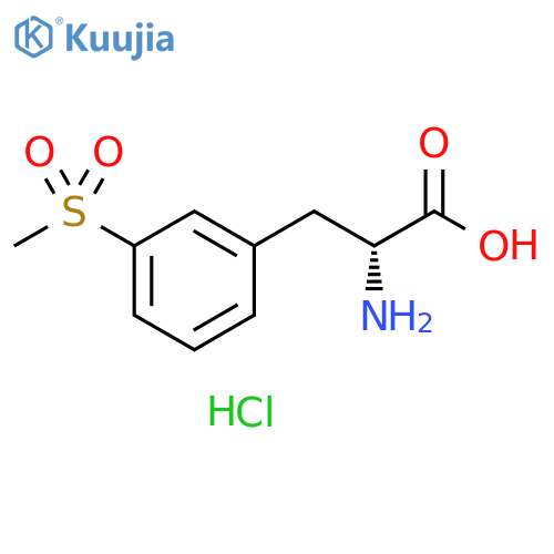 3-(Methylsulfonyl)-D-phenylalanine Hydrochloride structure