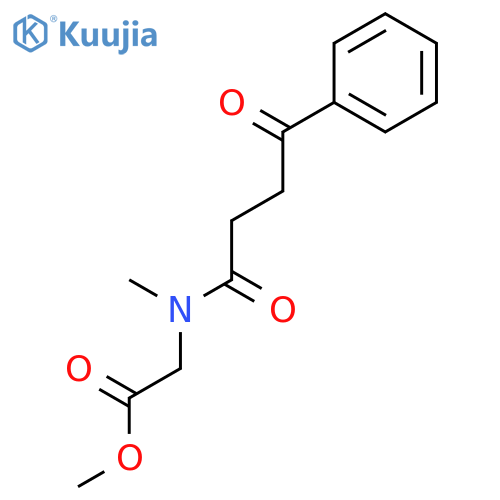 Glycine, N-(1,4-dioxo-4-phenylbutyl)-N-methyl-, methyl ester structure