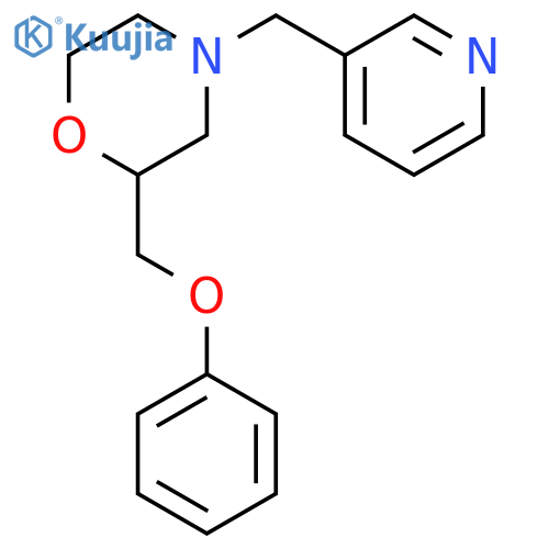 Morpholine, 2-(phenoxymethyl)-4-(3-pyridinylmethyl)- structure