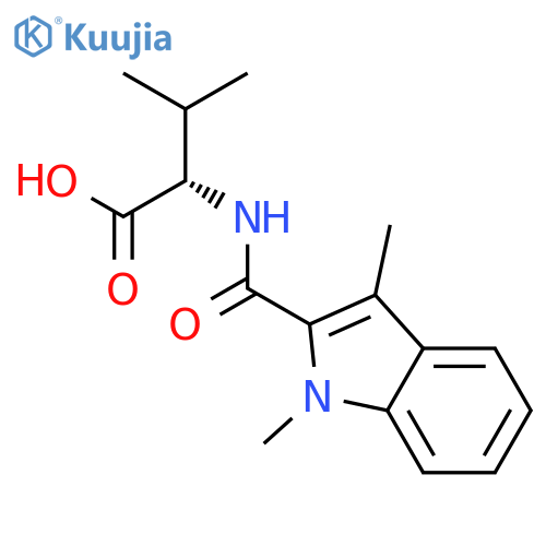 L-Valine, N-[(1,3-dimethyl-1H-indol-2-yl)carbonyl]- structure