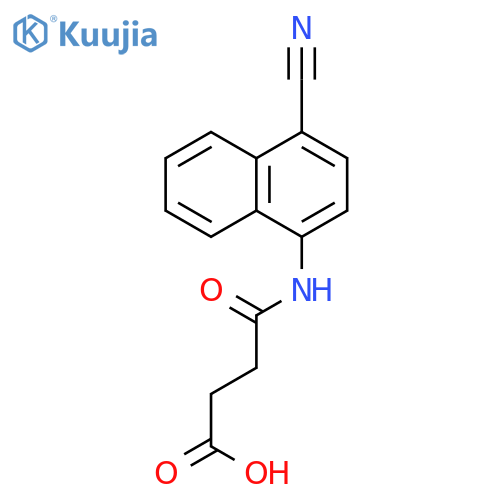 4-[(4-Cyanonaphthalen-1-yl)amino]-4-oxobutanoic acid structure