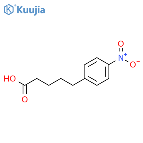 5-(4-nitrophenyl)pentanoic acid structure