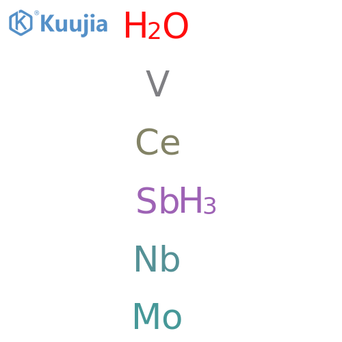 Antimony cerium molybdenum niobium vanadium oxide structure