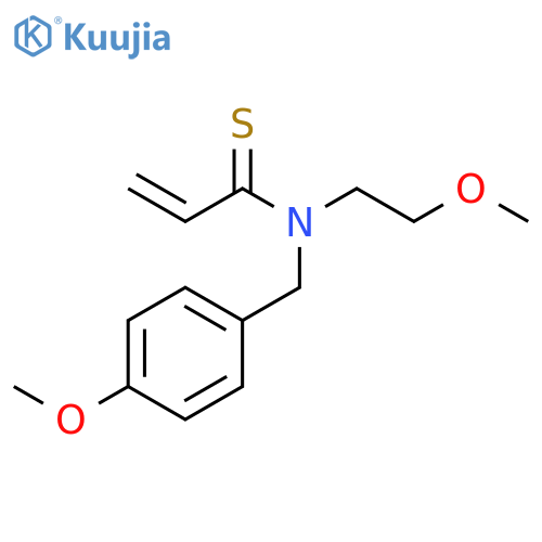2-Propenethioamide, N-(2-methoxyethyl)-N-[(4-methoxyphenyl)methyl]- structure