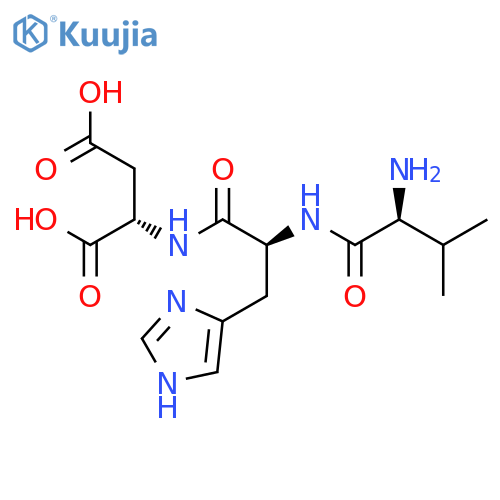 L-ASPARTIC ACID, L-VALYL-L-HISTIDYL- structure