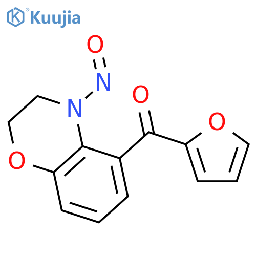 METHANONE, (3,4-DIHYDRO-4-NITROSO-2H-1,4-BENZOXAZIN-5-YL)-2-FURANYL- structure