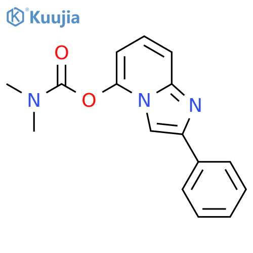 Carbamic acid, dimethyl-, 2-phenylimidazo[1,2-a]pyridin-5-yl ester structure