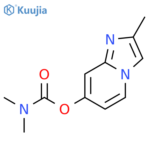 Carbamic acid, dimethyl-, 2-methylimidazo[1,2-a]pyridin-7-yl ester structure