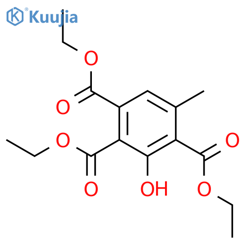 1,2,4-Benzenetricarboxylic acid, 3-hydroxy-5-methyl-, triethyl ester structure