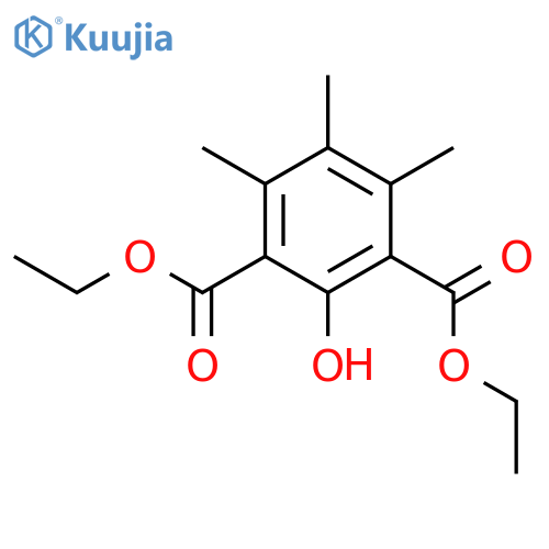 1,3-Benzenedicarboxylic acid, 2-hydroxy-4,5,6-trimethyl-, diethyl ester structure