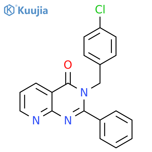 Pyrido[2,3-d]pyrimidin-4(3H)-one, 3-[(4-chlorophenyl)methyl]-2-phenyl- structure