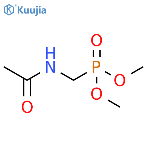 Phosphonic acid, [(acetylamino)methyl]-, dimethyl ester structure