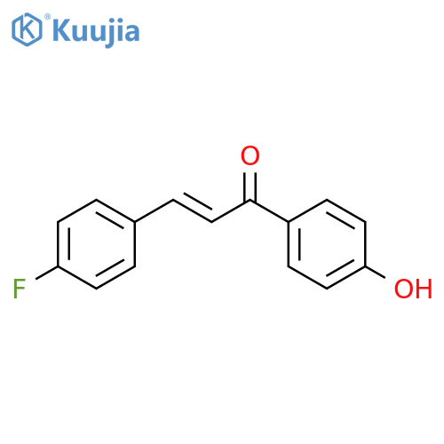 (2E)-3-(4-Fluorophenyl)-1-(4-hydroxyphenyl)prop-2-en-1-one structure