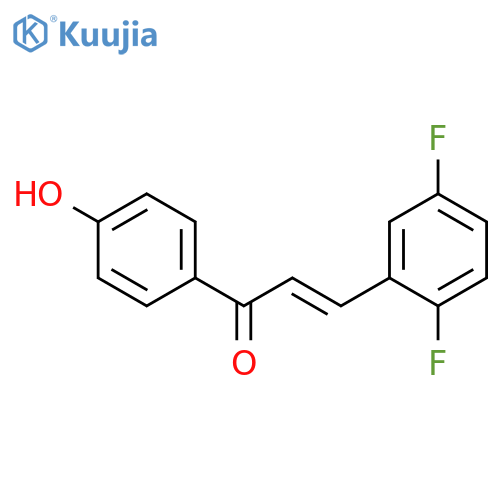 2-Propen-1-one, 3-(2,5-difluorophenyl)-1-(4-hydroxyphenyl)-, (E)- structure