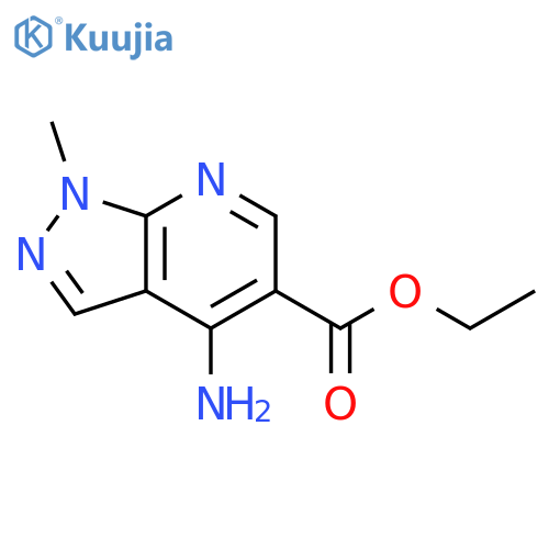 ethyl 4-amino-1-methyl-1H-pyrazolo3,4-bpyridine-5-carboxylate structure