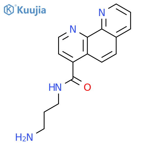 1,10-Phenanthroline-4-carboxamide, N-(3-aminopropyl)- structure