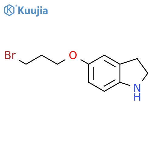 1H-Indole, 5-(3-bromopropoxy)-2,3-dihydro- structure
