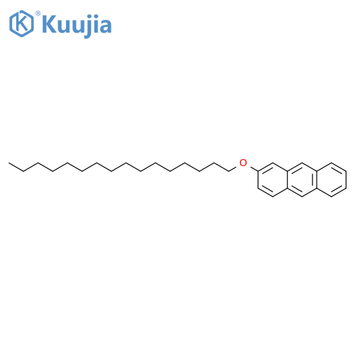 Anthracene, 2-(hexadecyloxy)- structure