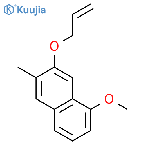 Naphthalene, 1-methoxy-6-methyl-7-(2-propenyloxy)- structure