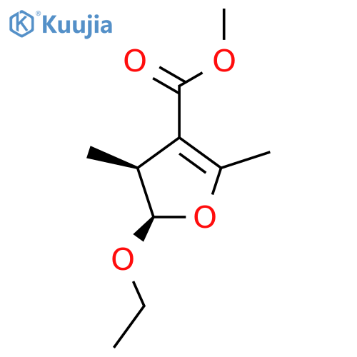 Methyl (2R,3S)-2-ethoxy-3,5-dimethyl-2,3-dihydrofuran-4-carboxylate structure