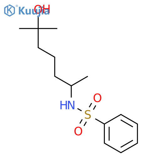 Benzenesulfonamide, N-(5-hydroxy-1,5-dimethylhexyl)- structure