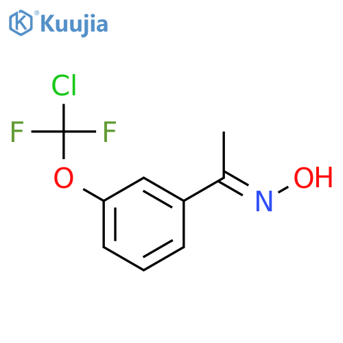 Ethanone, 1-[3-(chlorodifluoromethoxy)phenyl]-, oxime structure