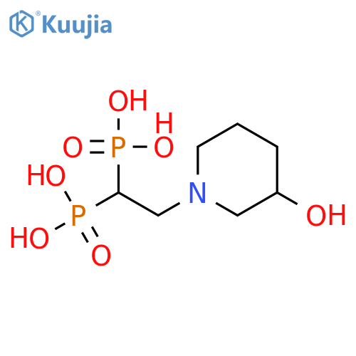 Phosphonic acid, [2-(3-hydroxy-1-piperidinyl)ethylidene]bis- structure
