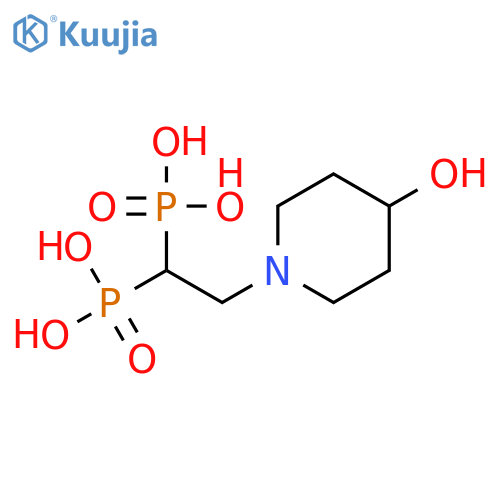 Phosphonic acid, [2-(4-hydroxy-1-piperidinyl)ethylidene]bis- structure