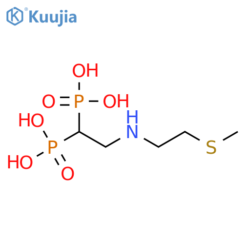 Phosphonic acid, [2-[[2-(methylthio)ethyl]amino]ethylidene]bis- structure