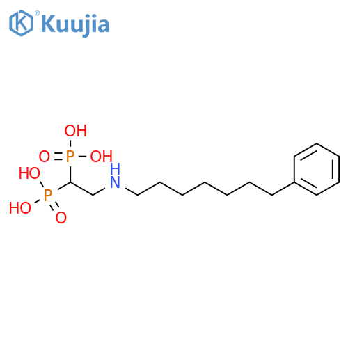 Phosphonic acid, [2-[(7-phenylheptyl)amino]ethylidene]bis- structure