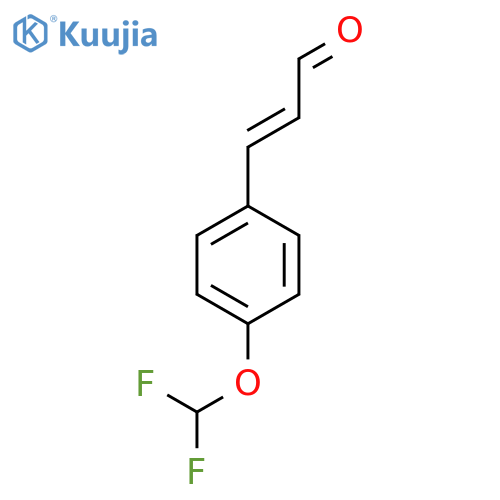 3-4-(difluoromethoxy)phenylprop-2-enal structure