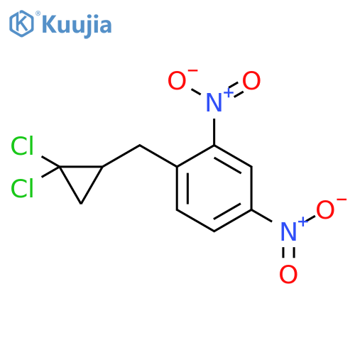 Benzene, 1-[(2,2-dichlorocyclopropyl)methyl]-2,4-dinitro- structure