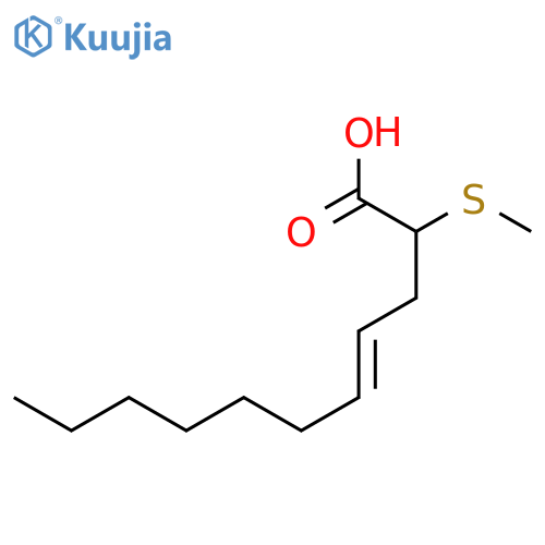 4-Undecenoic acid, 2-(methylthio)-, (E)- structure