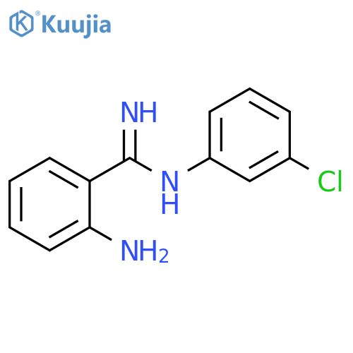 Benzenecarboximidamide, 2-amino-N-(3-chlorophenyl)- structure