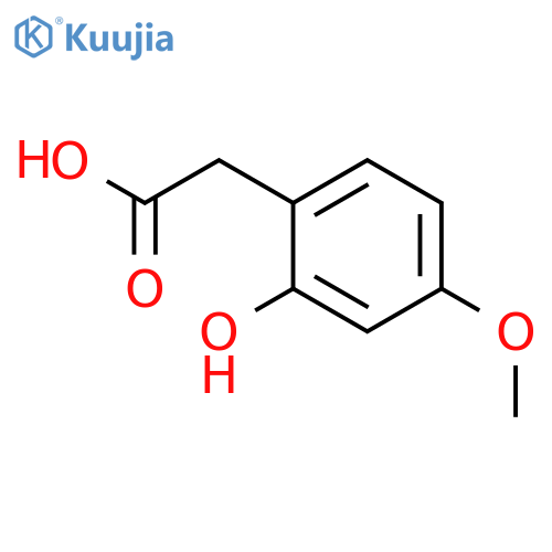 2-(2-hydroxy-4-methoxyphenyl)acetic acid structure