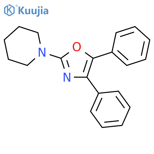 1-(4,5-diphenyl-1,3-oxazol-2-yl)piperidine structure