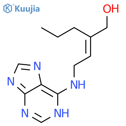 1-Pentanol, 2-[2-(1H-purin-6-ylamino)ethylidene]-, (E)- structure
