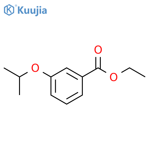 Benzoic acid, 3-(1-methylethoxy)-, ethyl ester structure