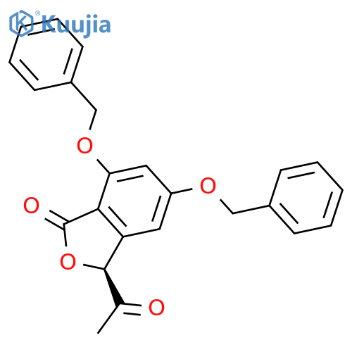 1(3H)-Isobenzofuranone, 3-acetyl-5,7-bis(phenylmethoxy)-, (3S)- structure