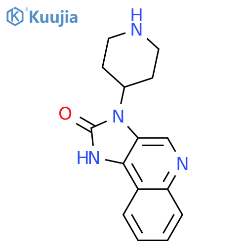 2H-Imidazo[4,5-c]quinolin-2-one, 1,3-dihydro-3-(4-piperidinyl)- structure