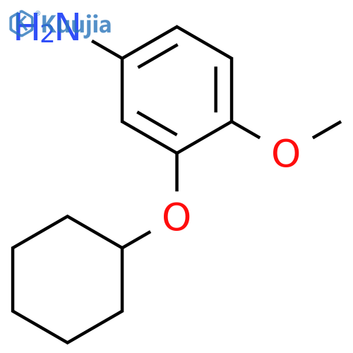 Benzenamine, 3-(cyclohexyloxy)-4-methoxy- structure