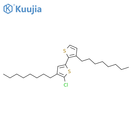 2,2'-Bithiophene, 5'-chloro-3,4'-dioctyl- structure