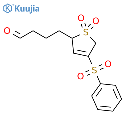 2-Thiophenebutanal, 2,5-dihydro-4-(phenylsulfonyl)-, 1,1-dioxide structure