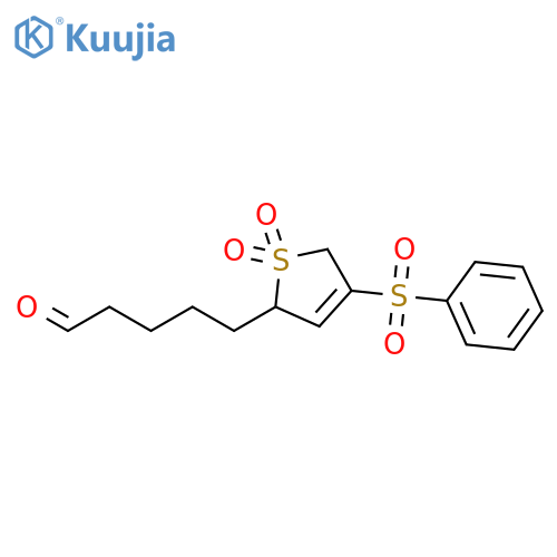 2-Thiophenepentanal, 2,5-dihydro-4-(phenylsulfonyl)-, 1,1-dioxide structure