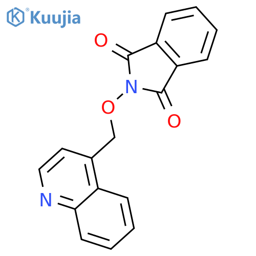 1H-Isoindole-1,3(2H)-dione, 2-(4-quinolinylmethoxy)- structure